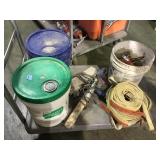 Cart lot concrete chemicals, tools and more local