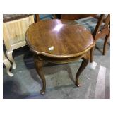 Vintage wooden side table with pull out local