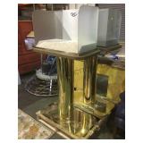 Brass glass plastic, display stand , approx, 5 ft