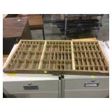 Antique type case, wood, local pickup only