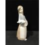 Lladro Girl W/ Pig in original box. Broken and