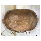 Antique One pc Wood trencher dough bowl, , 22.5 x