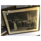 WQ Orchardson steel engraving, antique,  Mrs