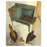 Antique Kent cast iron gas stove 1920s , original