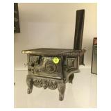 antique Eagle toy cast iron stove, all original