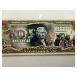2003 colorized Wizard of Oz $2 note,w/case