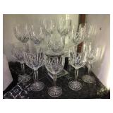 Waterford marquis crystal red wine goblets, full