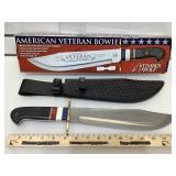 American Veteran Bowie Knife with sheath 16