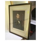 T. Hamilton Crawford, A Lincoln, color etching,