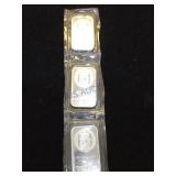 3- 1 Troy oz. APMEX SILVER BARS, 3 x $