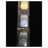 3- 1 Troy Oz, APMEX Silver Bars, 3 x $