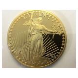 Approx. 18 troy Oz. Silver Golden Eagle, w/ coa &