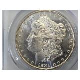 1881-CC PCGS MS62 Morgan Silver Dollar