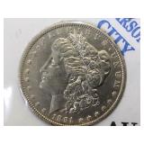 1891-CC MORGAN Silver Dollar