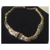 14k gold bracelet w/ multi- color gemstones