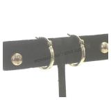 2- pairs of sterling earrings