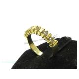 14 k gold & canary diamond ring, size 6