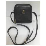 Paloma picasso navy blue leather crossboy bag,