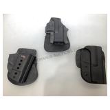 Lot of 3 plastic holsters for Smith & Wesson M&P