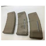 Lot of 3 AR mags PMAG 30 rounds