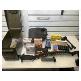 Metal ammo can with assorted ammo and more