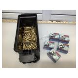Plastic ammo can with 5.56 ammo