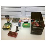 Metal ammo can with assorted ammo