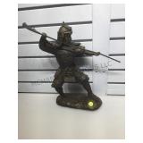 Antique Meiji period bronze , Japanese Samurai