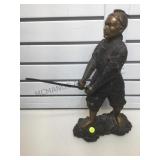 Antique Meiji period bronze , Japanese Samurai