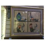 Disney serigrahed cartoon cel, le., 14085, w info