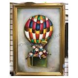 J. Roybal Balloon painting, 29. In w, on canvas,