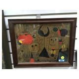 Joan Miro, painting ,signed lower center,  approx