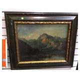 Vintage  landscape painting, 28 x 24