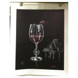 Signed & numbered Godard print on canvas (Key of