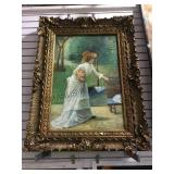 Arane Van Kekkelen painting on canvas, ornate