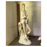 Lladro  figure, 15 in H Boy standing,