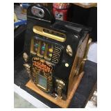 Vintage 1 cent Mills Golden Nugget slot machine ,