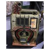 Vintage 25 cent Mills War Bird slot machine case