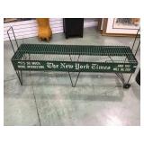 Vintage Metal New York Times newspaper stand,