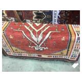 Hand tied oriental rug, approx 55 x 88 inches