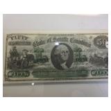 1872 $50 State of South Carolina Revenue Bond