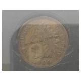 1900 Uncirculated Indian Head Penny, cased