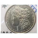 1890-CC  RARE MORGAN SILVER DOLLAR