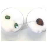 Red & green gemstones