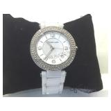 Michael Kors white ceramic & crystal lady