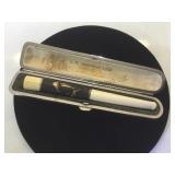 Plated gold & ivory cigarette extender