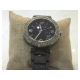 Michael Kors black ceramic crystal gezel watch