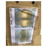 Pr Argonite stone wall lamps, each approx. 17 x