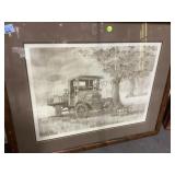 Framed L.E. Litho signed by William Coombs number