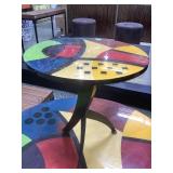 Picasso inspired designer lacquered side table